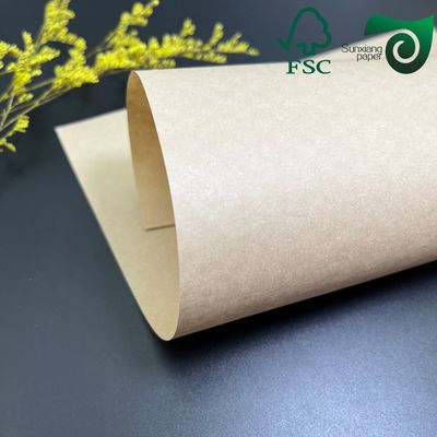 FSC PFAS Free 50gsm Yellow Brown Silicone Baking Parchment Paper Food Packaging Grade