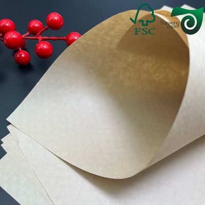 FSC 90gsm High Strength Brown Kraft Paper Food Grade For Paper Bags Handbags