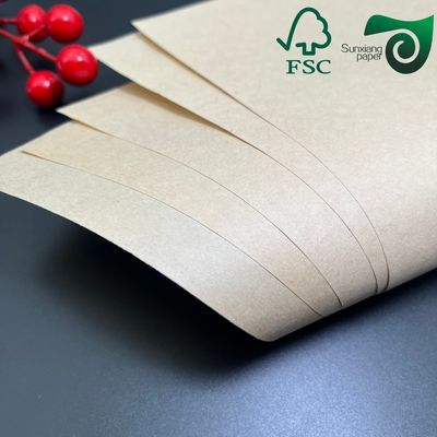 FSC 35gsm 40gsm White Bleached MG Kraft Paper Food Packaging Grade 50cm 70cm