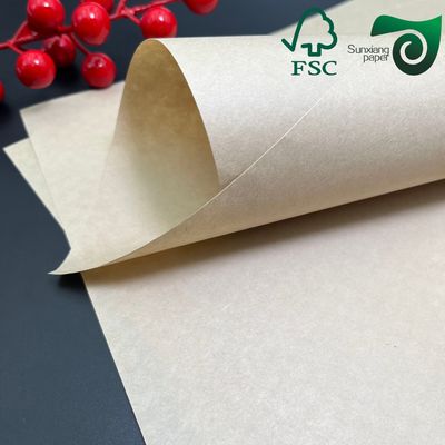 FSC 35gsm 40gsm White Bleached MG Kraft Paper Food Packaging Grade 50cm 70cm