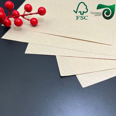 FSC 45gsm One‑Side Glossy MG Brown Kraft Paper Food Grade Wrapping Paper