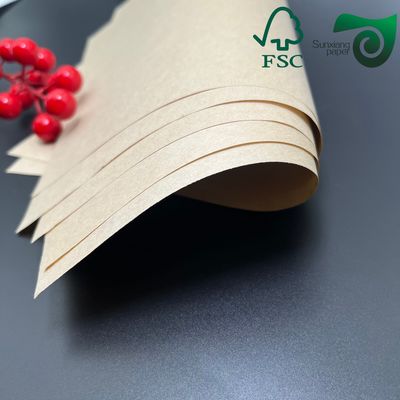 FSC PFAS Free 50gsm Yellow Brown Silicone Baking Parchment Paper Food Packaging Grade