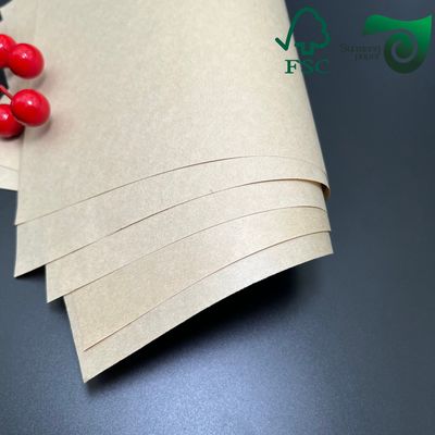 FSC 150g 350g Brown Polycoated Kraft Paper Single Double Sided for Cups   Bowls