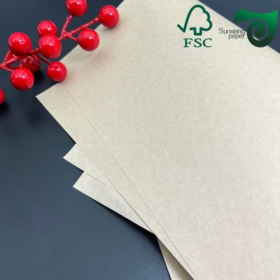 FSC Certified 45gsm One Side Glossy MG Brown Kraft Paper Food Grade Wrapping Packaging