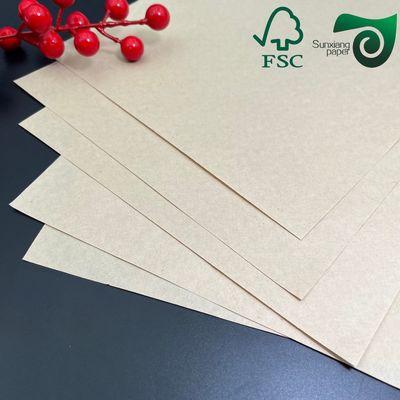 FSC 45gsm One‑Side Glossy MG Brown Kraft Paper Food Grade Wrapping Paper