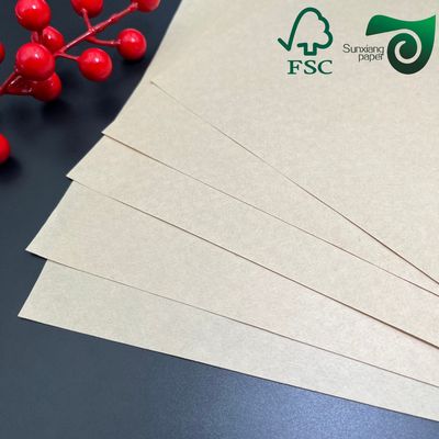 FSC Certified 60gsm 70gsm High Strength Brown Kraft Paper Food Grade Bag Material