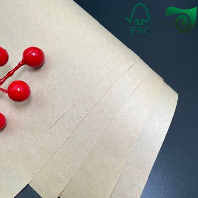 FSC Certified 60gsm 70gsm High Strength Brown Kraft Paper Food Grade Bag Material