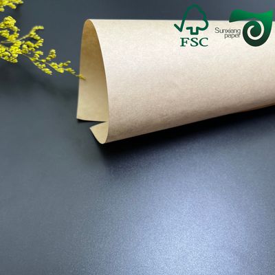 FSC 40gsm Brown Double Sided Silicone Baking Parchment Jumbo Oil Proof Paper Hamburger Paper