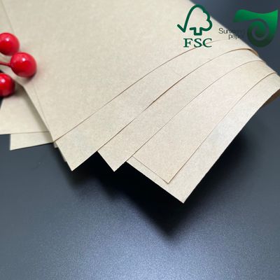 FSC 270gsm 300gsm Food Grade Brown Kraft Board  24" 36" For Lunch Boxes
