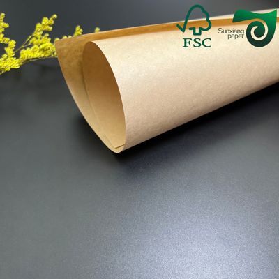 30gsm  40gsm FSC Double Sided Silicone Brown Baking Parchment Jumbo Rolls Kraft Paper Board