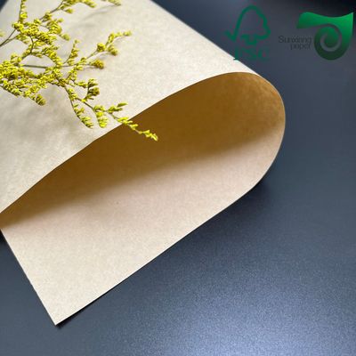 35gsm 40gsm Bleached Machine Glazed MG Kraft Paper 50cm 70cm For Food Packaging
