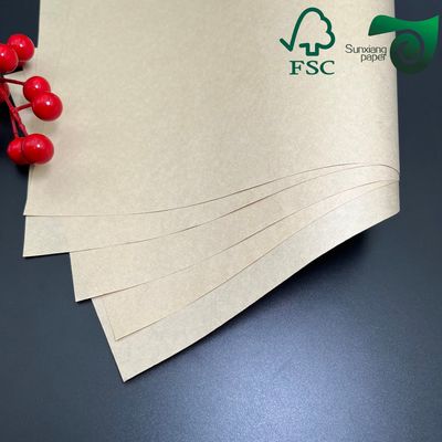 35gsm 40gsm Bleached Machine Glazed MG Kraft Paper 50cm 70cm For Food Packaging