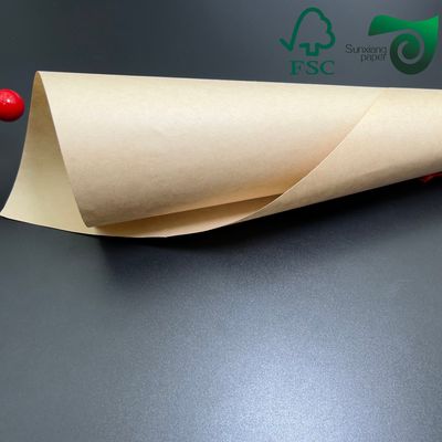 FSC White Greaseproof Paper Roll  325mm 650mm Width Food Grade Packaging
