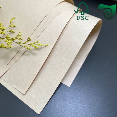 FSC 30gsm Double Sided Silicone Brown Baking Parchment Jumbo Rolls Kraft Paper