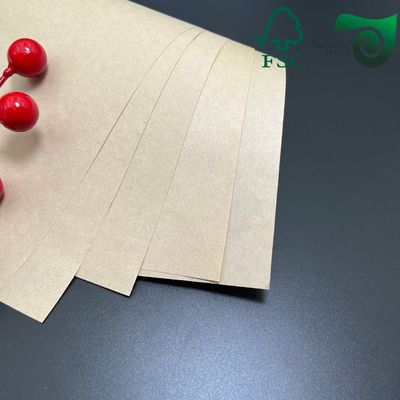 FSC 30gsm Double Sided Silicone Brown Baking Parchment Jumbo Rolls Kraft Paper