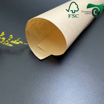 FSC 30gsm Double Sided Silicone Brown Baking Parchment Jumbo Rolls Kraft Paper