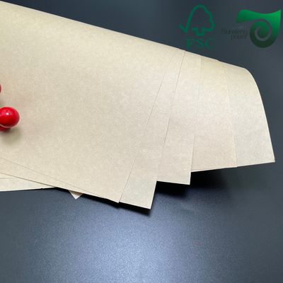 60gram 30in Kraft Paper Board 1 Side MG Pure Brown Ribbed Kraft Paper For Package