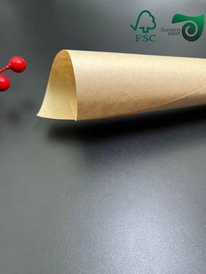 FSC 50gsm 60gsm Uncoated Brown Kraft Paper Specialized For Food Bag Production