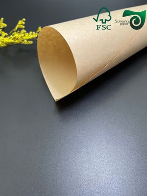 FSC 50gsm 60gsm Uncoated Brown Kraft Paper Specialized For Food Bag Production