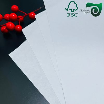 FSC 100gsm 120gsm Natural White Kraft Paper 1200mm Width For Grocery Shopping Bags