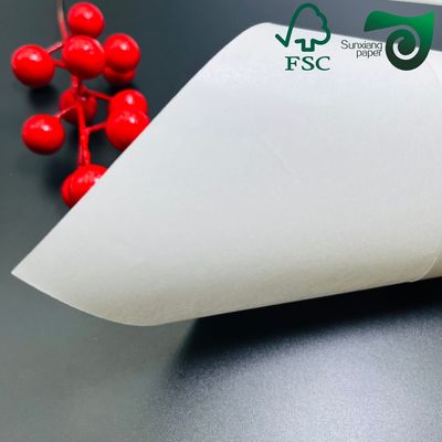 35gsm150gsm 250gsm Food Grade White One Side Glossy MG Kraft Paper For Food Packing FSC