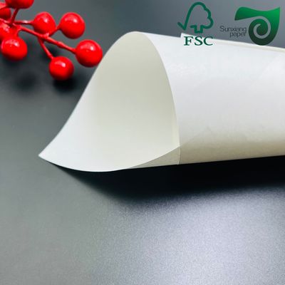 35gsm150gsm 250gsm Food Grade White One Side Glossy MG Kraft Paper For Food Packing FSC
