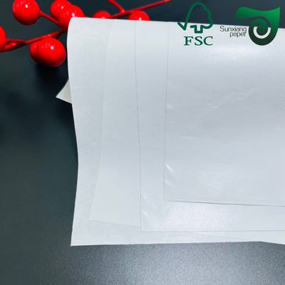 FSC 30gsm 90gsm Greaseproof Resistant Paper  Burger   Food Packing Sheets
