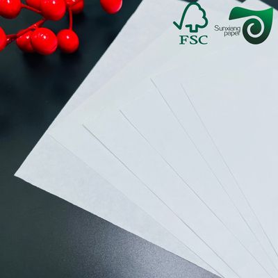 FSC 300gsm 350gsm 400gsm Density White Kraft Paper Sheets Specialized For Food Packaging