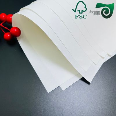 Premium FSC Certified Food Grade Bleached Wrapping Board Single Side Coated   High Stiffness