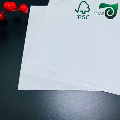 Premium FSC Certified Food Grade Bleached Wrapping Board Single Side Coated   High Stiffness
