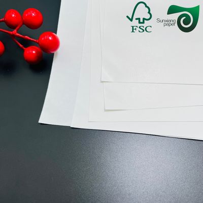 FSC Food Grade Virgin Kraft Board With White Top Coat For Chilled Beverage Packaging