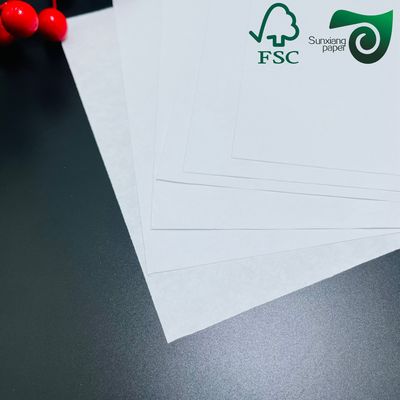 Premium FSC Certified Food Grade Bleached Wrapping Board Single Side Coated   High Stiffness