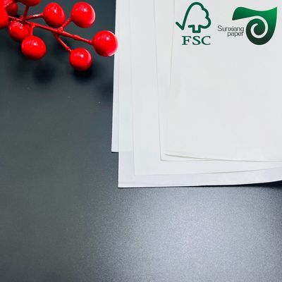 Premium FSC Certified Food Grade Bleached Wrapping Board Single Side Coated   High Stiffness