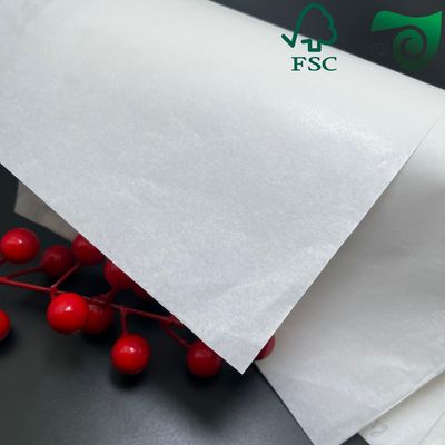FSC Certified White Glassine Paper 60gsm 80gsm For Self Adhesive Stickers Labels