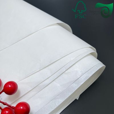 FSC Certified White Glassine Paper 60gsm 80gsm For Self Adhesive Stickers Labels