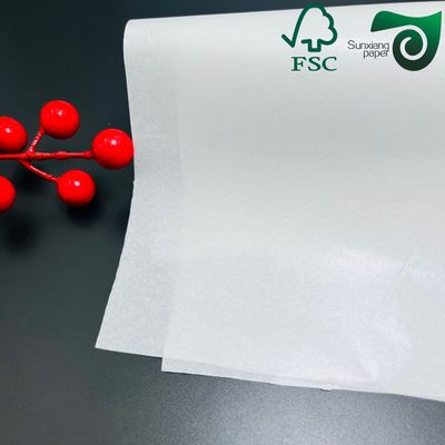 FSC 40gsm MG White Kraft Paper Food Grade Wrapping Packaging Paper For Middle East Market