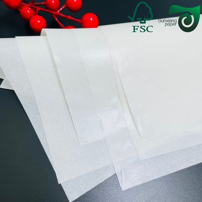 40gsm 45gsm White Double Side Coated Greaseproof Paper 100% Virgin Wood Pulp