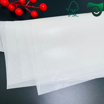 FSC White Greaseproof Paper 38gsm 40gsm  Ideal For Lunch Wrapping Fried Snacks Bacon