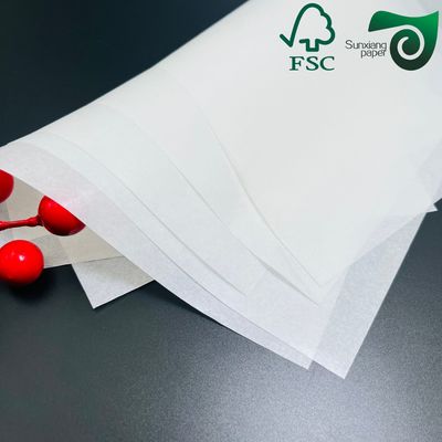 FSC Certified Greaseproof 35g Food Grade Wax Wrap Paper For Sandwiches Hamburgers  Deli Items