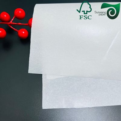 FSC Certified Greaseproof 35g Food Grade Wax Wrap Paper For Sandwiches Hamburgers  Deli Items