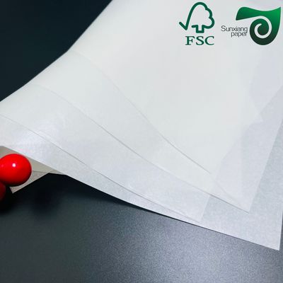 FSC Certified Greaseproof 35g Food Grade Wax Wrap Paper For Sandwiches Hamburgers  Deli Items