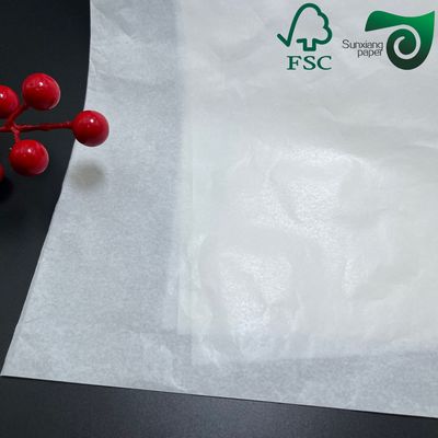 38gsm FSC Food Grade White Kraft Greaseproof Hamburger Wrapping Paper
