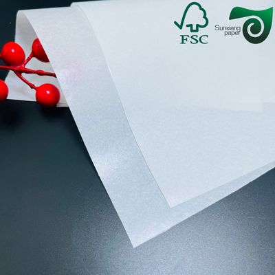 FSC Food Safe White Kraft Paper  40gsm With 10g PE Coating For Kraft Paper Bread Bags