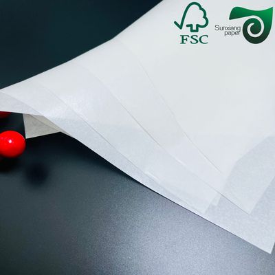 38gsm FSC Food Grade White Kraft Greaseproof Hamburger Wrapping Paper