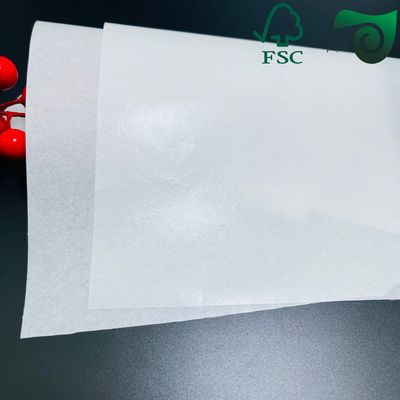 FSC  Eco Friendly Food Grade White Paper Waterproof Oilproof For Fried Foods