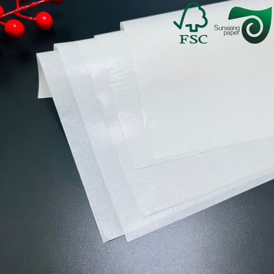 FSC 40gsm Greaseproof Hamburger Wrapping Paper Kit3 Kit7 100% Virgin Wood Pulp