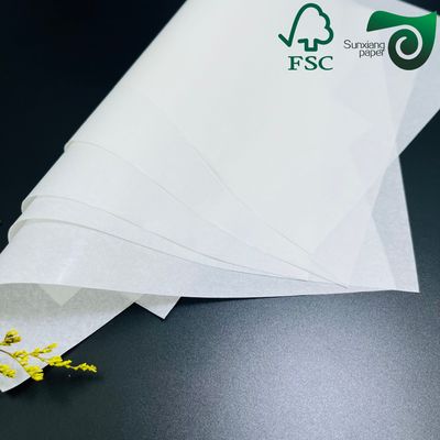 FSC Double Sided Silicone Baking Parchment Paper 30gsm 40gsm Jumbo Rolls Kraft Paper Board