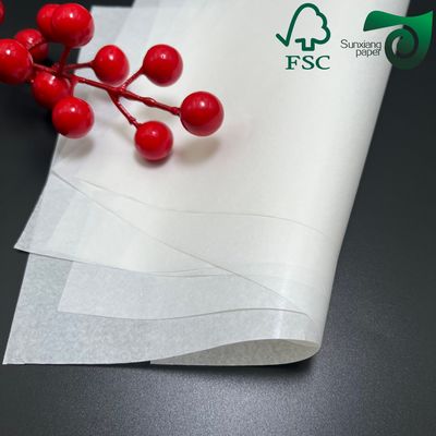 FSC Double Sided Silicone Baking Parchment Paper 30gsm 40gsm Jumbo Rolls Kraft Paper Board