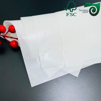 FSC 100gsm 120gsm Natural White Kraft Paper  For Grocery Shopping Bags Packaging