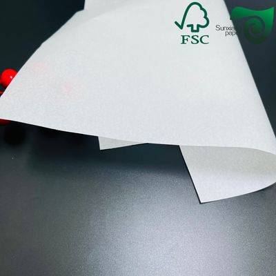 FSC 40g White Greaseproof MG Kraft Paper Silicone Oil Coated Paper For Food Sugar Packing